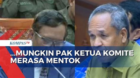 Sebut Mahfud Md Mentok Benny K Harman Masalah Ini Sebenarnya Tidak