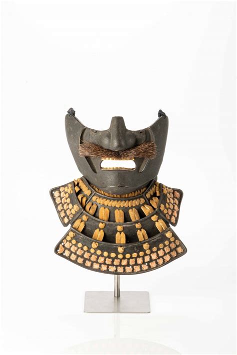 A Japanese Samurai Ressei Menpo Mask Edo Period Ref 107937