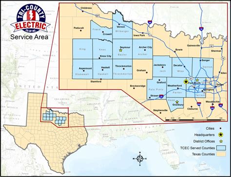 Texas Electric Cooperatives Map - Printable Maps