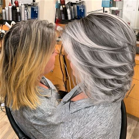 75 Women That Embraced Their Grey Roots And Look Stunning Grey Hair Transformation Grey Hair