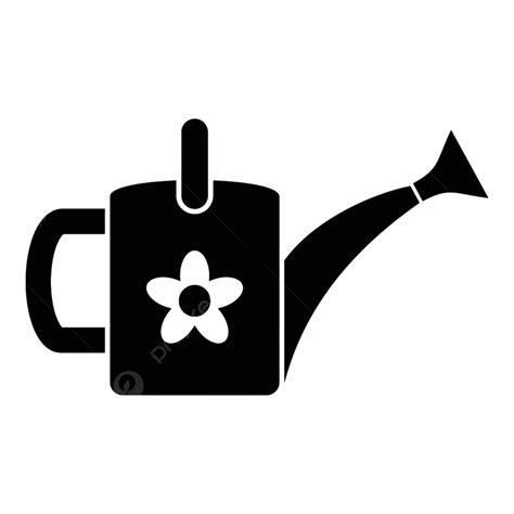 Watering Can Silhouette PNG Free Flower Watering Can Icon Man Garden