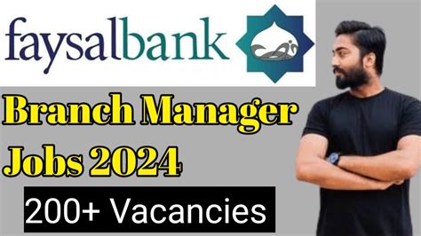 Faysal Bank Jobs Branch Manager Jobs Youtube