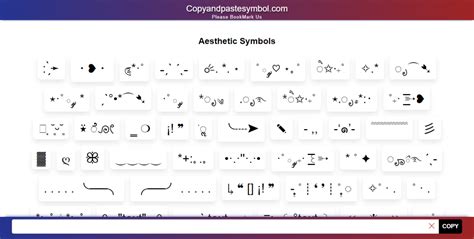 Symbols Copy And Paste — Aesthetic Symbols Copy and Paste