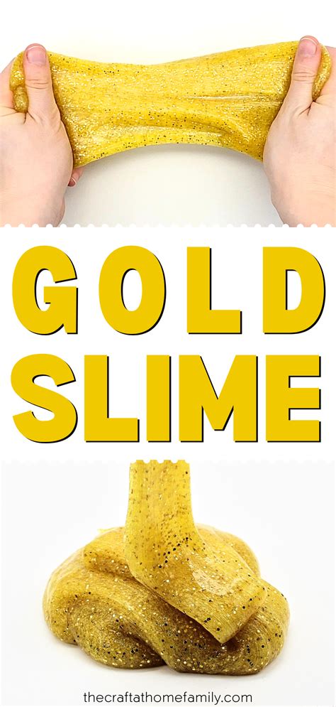 How To Make Gold Slime Gold Glitter Slime Recipe Recipe Easy