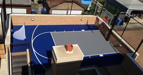 Rooftop Basketball Court Design And Installation