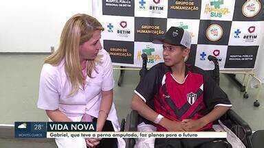 Mg Inter Tv Edi O Grande Minas Adolescente Que Teve Perna