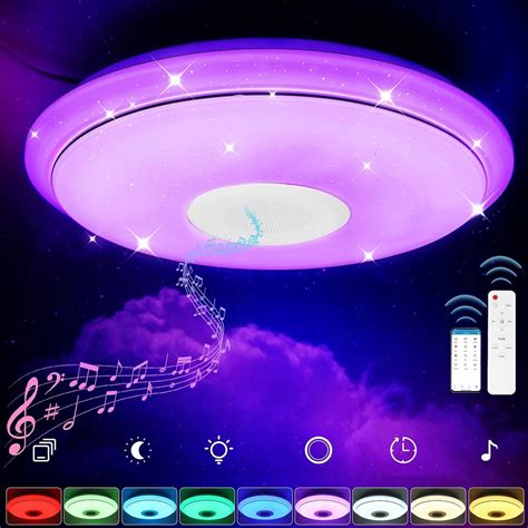 LAMPA SUFITOWA LED RGB WIFI 110 220V PILOT APP 10898493751