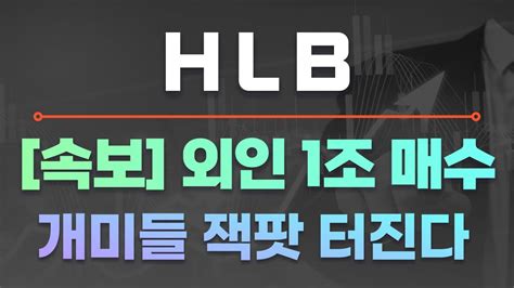 Hlb 속보 Hlb주가 Hlb주가전망 Hlb전망 Hlb분석 Hlb목표가 Hlb대응 Hlb대응전략 Hlb전략