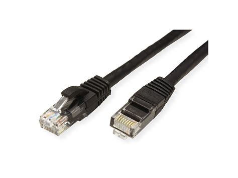 VALUE UTP Patch Cord Cat 6A Class EA Black 1 5 M SECOMP