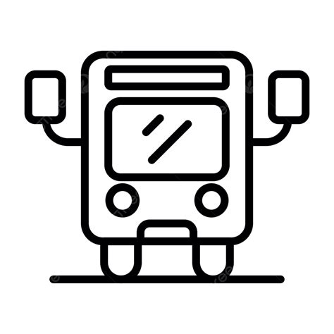 Icono De Línea De Autobús Vector Png Icono De Autobús Aire Aerolínea Png Y Vector Para