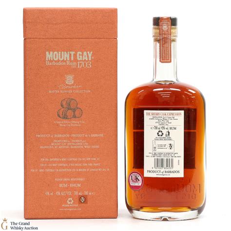 Mount Gay 20 Year Old PX Sherry Cask Expression Master Blender Collection Auction The