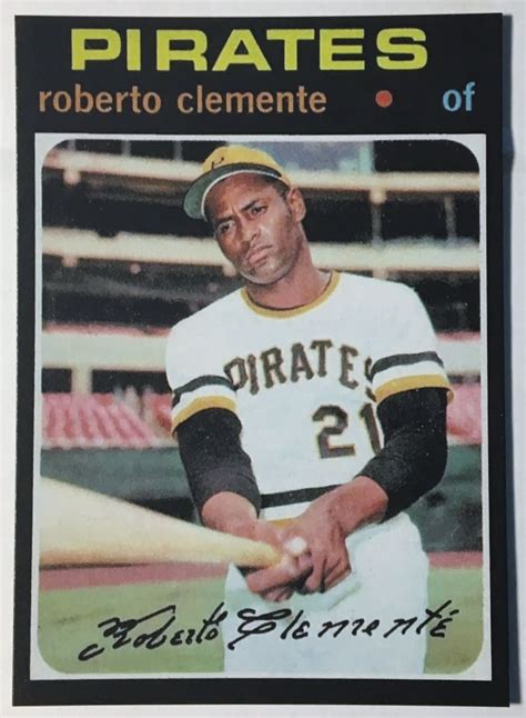 1971 630 Roberto Clemente Reprint Mint Condition Pittsburgh Pirates