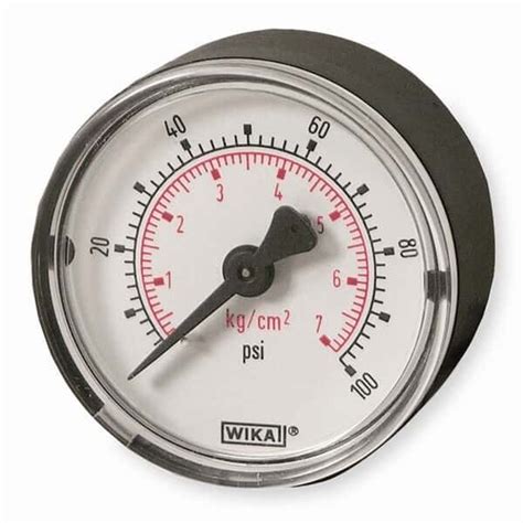 Wika Standard Pressure Gauge To Psi Back Mount