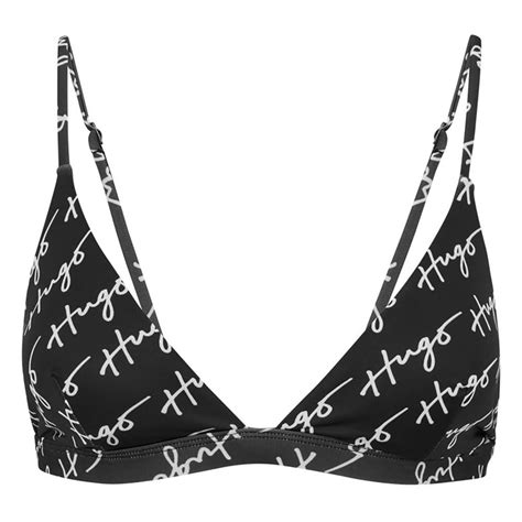 HUGO Signature Triangle Bikini Top Black Dressinn