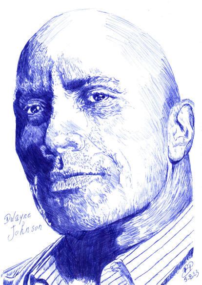 Dessin Dwayne Johnson