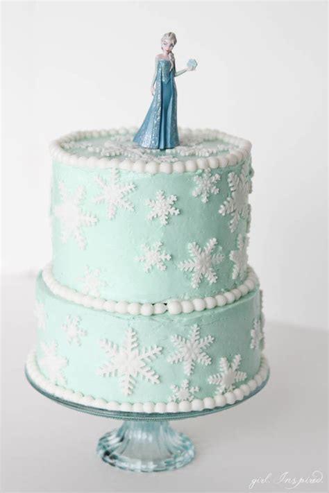 Frozen Inspired Snowflake Cake - girl. Inspired.