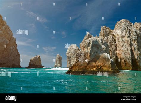 Giant Rocks On Sea Beach In Cabo San Lucas Mexico Tourism Destination