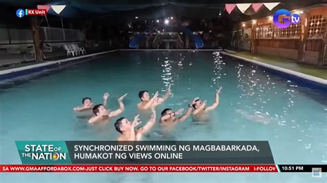 Pool Party Ng Magbabarkada Na Naging Synchronized Swimming Kinagiliwan