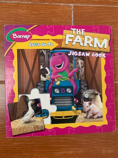 Barney puzzle book on Carousell