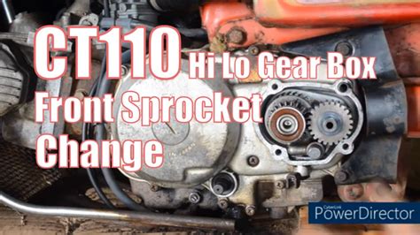 How To Replace Front Sprocket Honda Ct Trail Sub Transmission Youtube