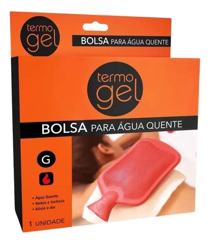 Bolsa Aguá Quente Térmica Borracha Compressa Gelo G Cor Vermelho