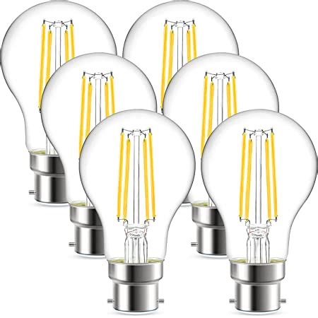 Lvwit B Led Filament Bayonet Bulb W Gls Energy Saving Bulbs