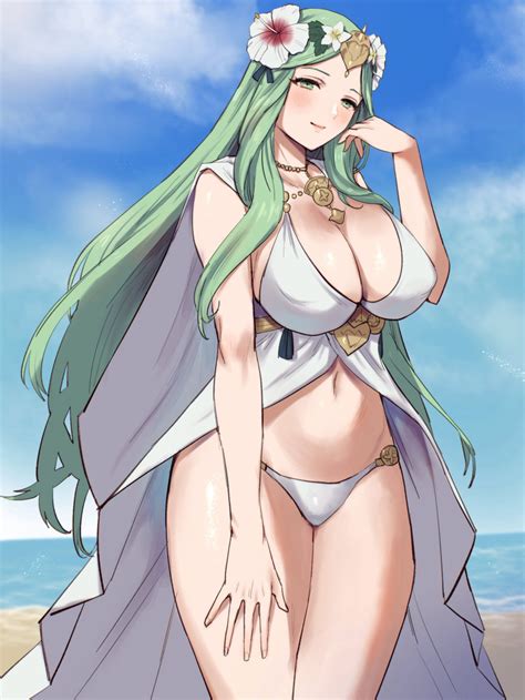 Hentai Nintendo Girl Alluring Alternate Costume Beach Big Breasts