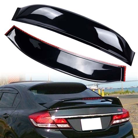 For 2006 2015 Honda Civic 4DR Sedan ABS Rear Window Roof Vent Visor