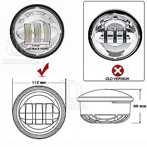 Amazon Beltandroad Dot Approved Pcs Chrome Inch Led Passing