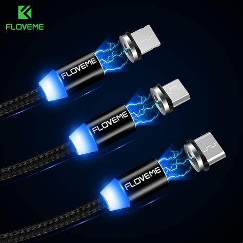 FLOVEME Kabel Charger USB Type C Fast Charging Magnetic 2A 1M D4192