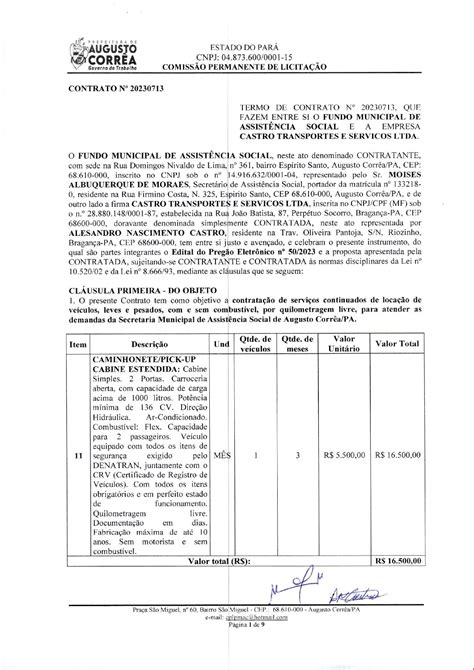 Contrato Nº 20230713 Assinado 1 Prefeitura Municipal De Augusto