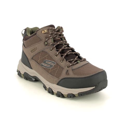 Skechers Selmen Melano Tex Choc Chocolate Brown Mens Outdoor Walking Boots 204477