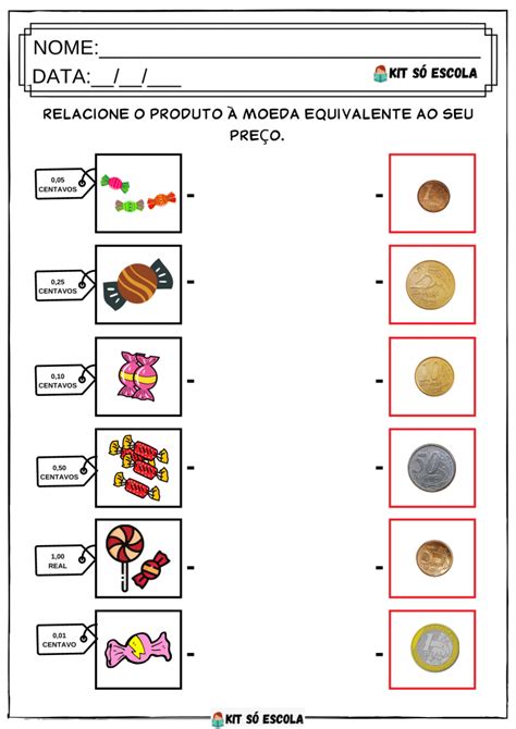 Atividades Com Sistema MonetÁrio Para 1º Ano