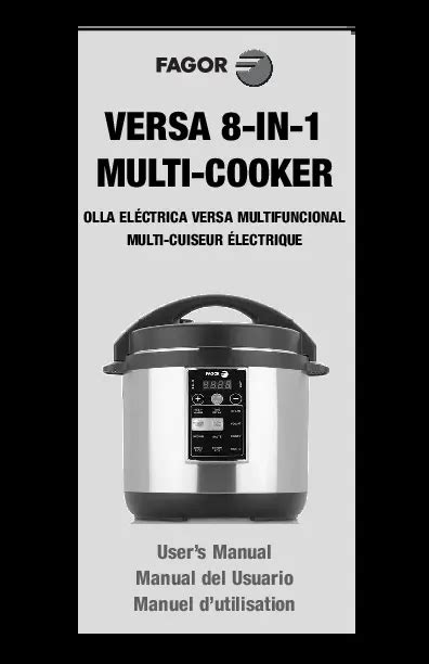 Fagor Multi Cooker Manual