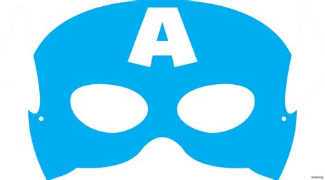 Captain America Mask Template Printable Clipart Large Size Png Image Pikpng