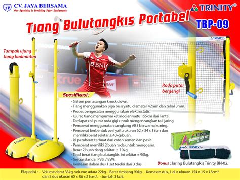 Tiang Bulutangkis Portabel TBP 09 CV JAYA BERSAMA