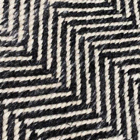 Black and White Fringed Chevron outdoor Rug - The Cinnamon Room