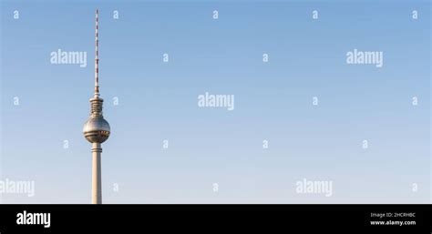 The TV Tower Ddr On The Alexanderplatz In Berlin Germany Copyspace