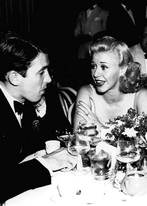 Jimmy Stewart And Ginger Rogers At The Trocadero Hollywood 1939 With