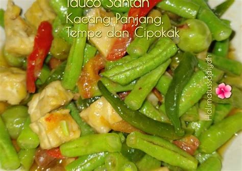 Resep Tauco Santan Kacang Panjang Tempe Dan Cipokak Oleh Halimatussa