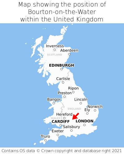 Where is Bourton-on-the-Water? Bourton-on-the-Water on a map