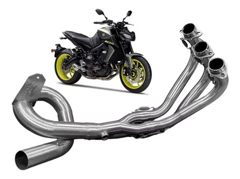 Escape Coletor Esportivo Aço Inox Yamaha Mt 09 2014 Ate 2023