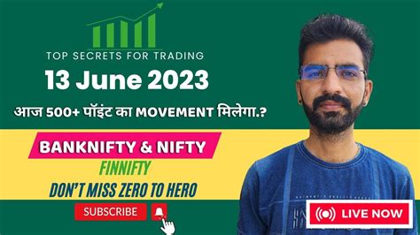 Nifty And Banknifty Analysis Thursday 13 June 2023 Vijay Stock Option