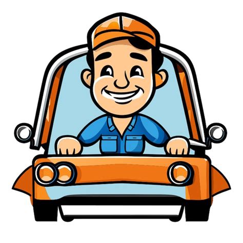 Premium Vector Driver Vector Illustration Cartoon