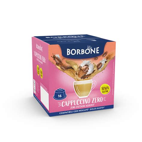 16 Capsule Comp Dolce Gusto Cappuccino Zero Caffè Borbone