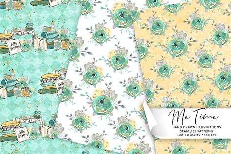 Me Time Spa Selflove Beauty Patterns Graphic By Collartstudio