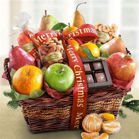 40 Christmas Gift Baskets Ideas Fruit Basket Gift Christmas Fruit