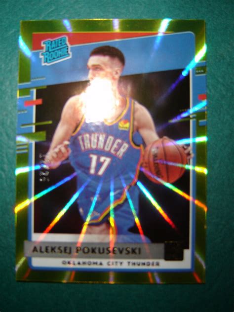 2020 21 Donruss Aleksej Pokusevski Rated Rookie Yellow Laser Rookie