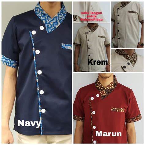 Jual Produk Baju Chef Kombi Batik Model Termurah Dan Terlengkap Mei