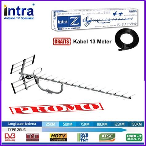 Jual New Intra Zeus Antena Tv Outdoor Digital For Lcd Led Tv Tabung Ori